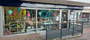 devanture pompes funebres Les Templiers